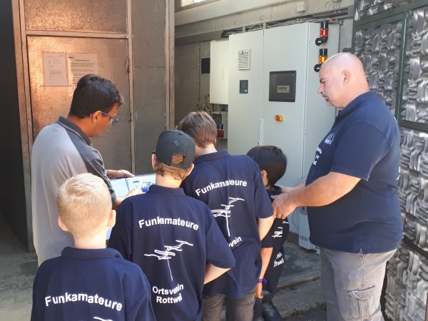 Besichtigung des Generators