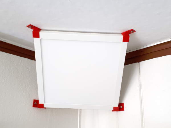 Fülllicht in der Ecke angebracht