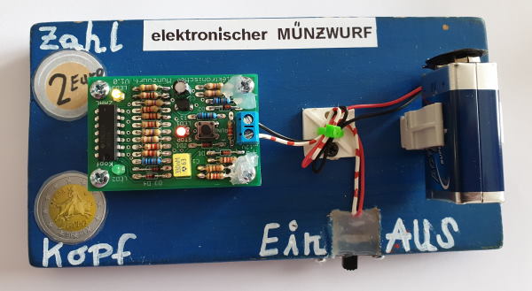 Bausatz elektronischer Münzwurf